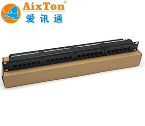 六類24口非屏蔽配線(xiàn)架 1U