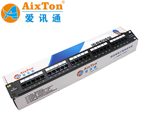 25口非屏蔽語音配線(xiàn)架 RJ11接口 1U