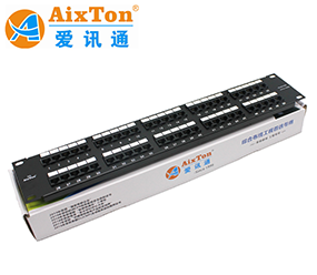 50口非屏蔽語音配線(xiàn)架 RJ11接口 2U