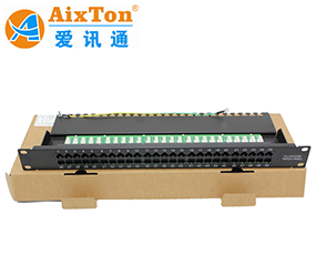 50口屏蔽語音配線(xiàn)架 RJ11接口 1U